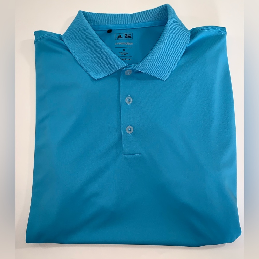 Adidas Golf Puremotion Men’s Polo Shirt Size M Blue